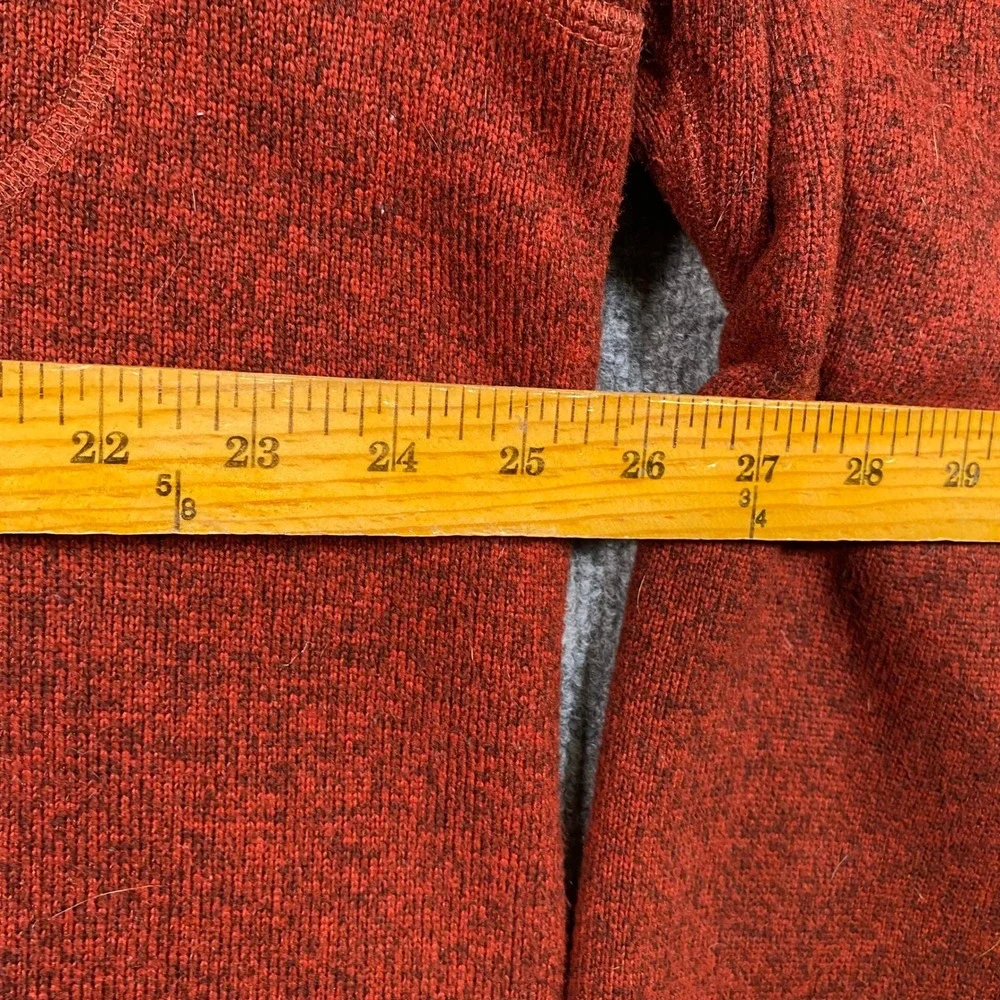 The North Face Mens Gordon Lyons Quarter Zip Fleece Pullover Red‎ Heather XXL